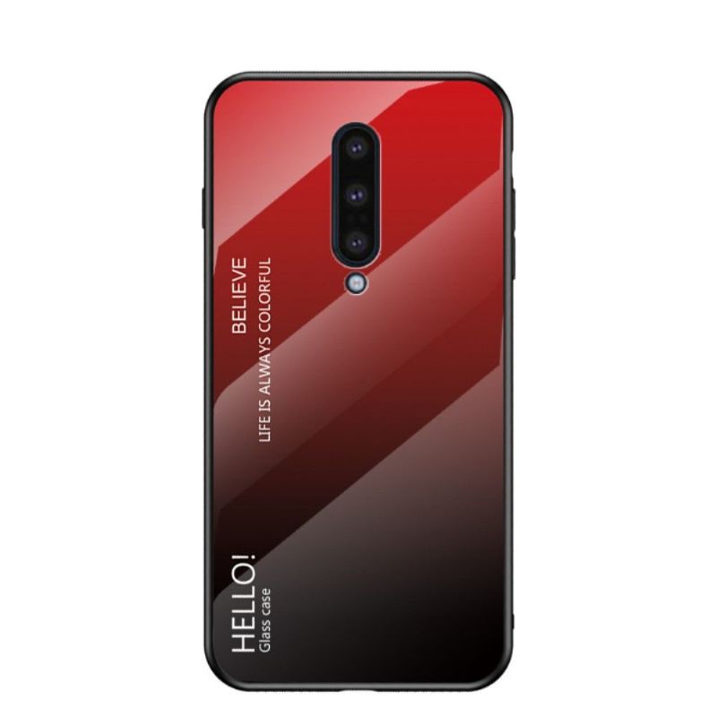 Coque OnePlus 8 dos en verre dégradé de couleurs