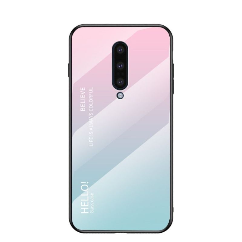 Coque OnePlus 8 dos en verre dégradé de couleurs