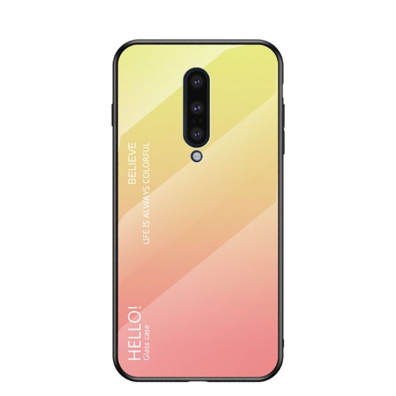 Coque OnePlus 8 dos en verre dégradé de couleurs