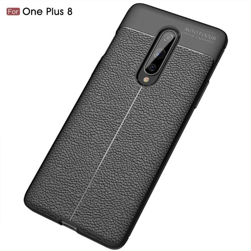 Coque OnePlus 8 Gel Finition Simili Cuir