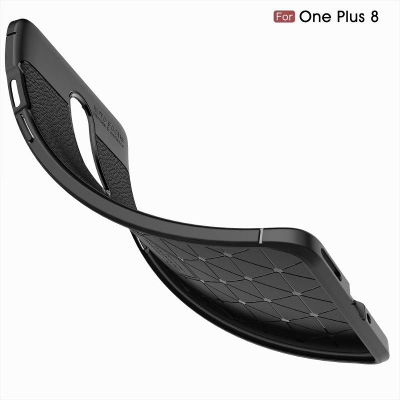 Coque OnePlus 8 Gel Finition Simili Cuir