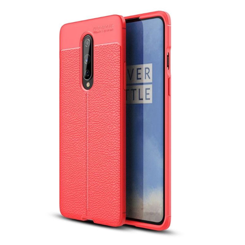 Coque OnePlus 8 Gel Finition Simili Cuir