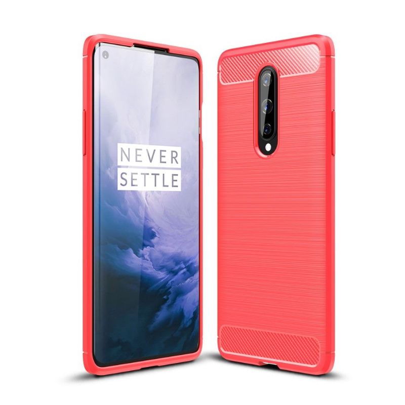 Coque OnePlus 8 Janice en Gel Brossé Carbone