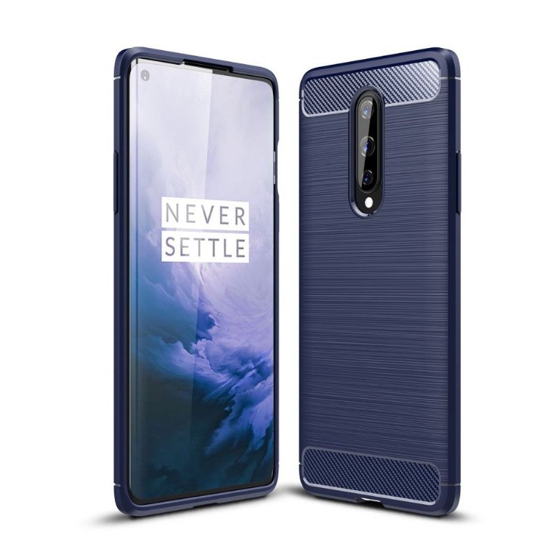 Coque OnePlus 8 Janice en Gel Brossé Carbone