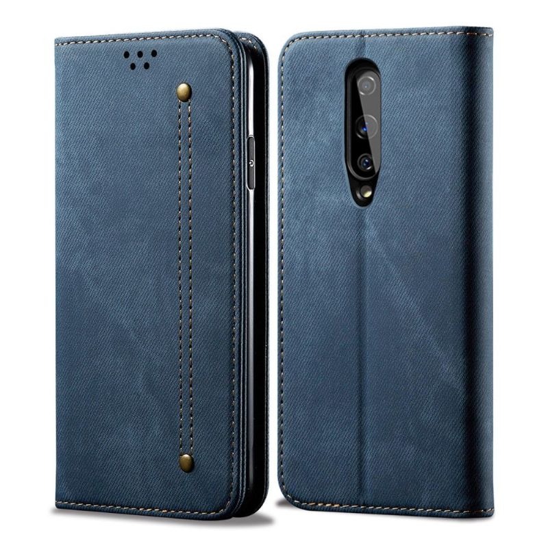 Housse OnePlus 8 La Giulia Simili Cuir Style Jeans