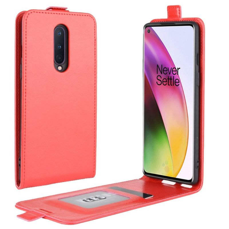 Housse OnePlus 8 simili cuir avec rabat verticale