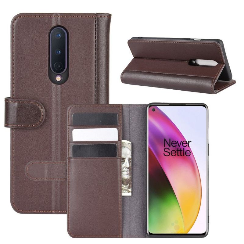 Housse portefeuille OnePlus 8 cuir premium