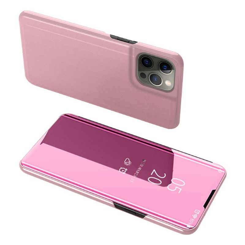 Coque iPhone 13 Pro avec rabat effet miroir