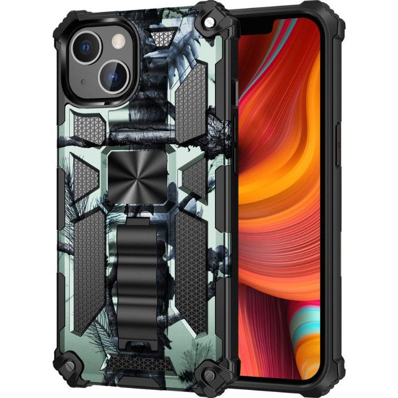 Coque iPhone 13 Pro Camouflage Militaire Fonction Support