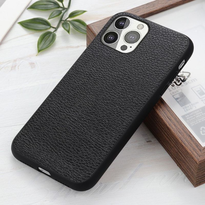 Coque iPhone 13 Pro cuir grainé