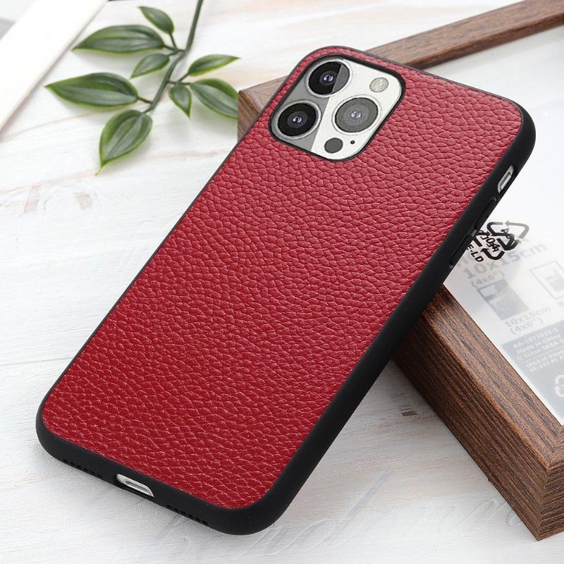 Coque iPhone 13 Pro cuir grainé