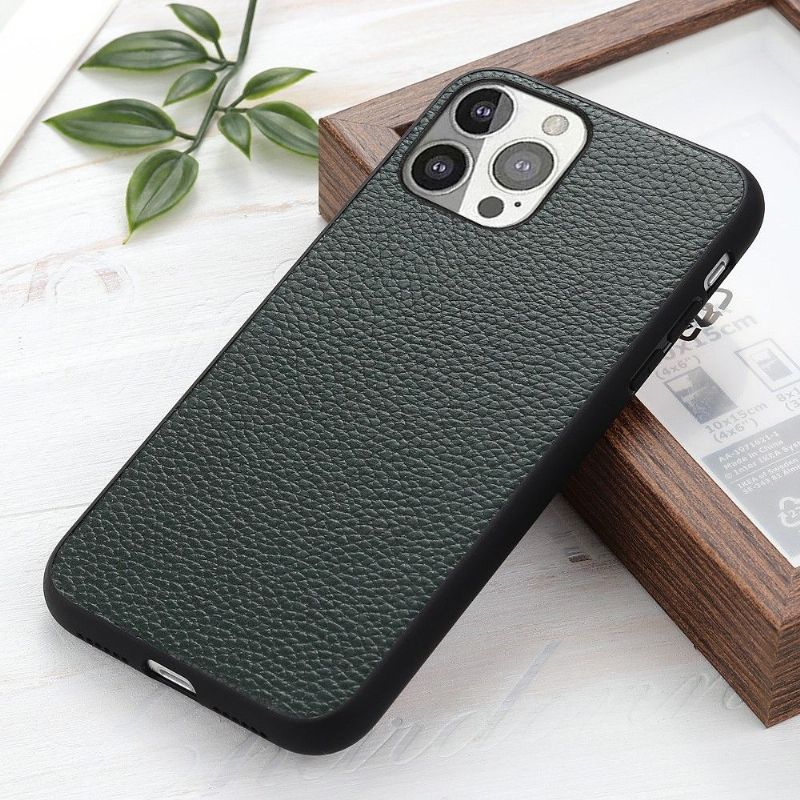 Coque iPhone 13 Pro cuir grainé