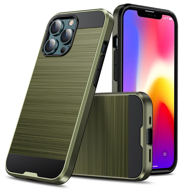 Coque iPhone 13 Pro Effet Métal Brossé