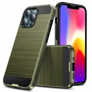 Coque iPhone 13 Pro Effet Métal Brossé