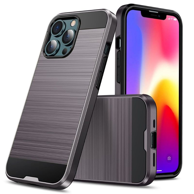 Coque iPhone 13 Pro Effet Métal Brossé