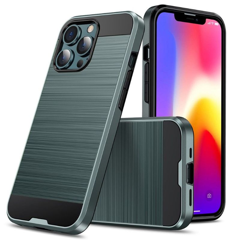 Coque iPhone 13 Pro Effet Métal Brossé