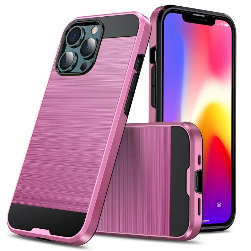 Coque iPhone 13 Pro Effet Métal Brossé