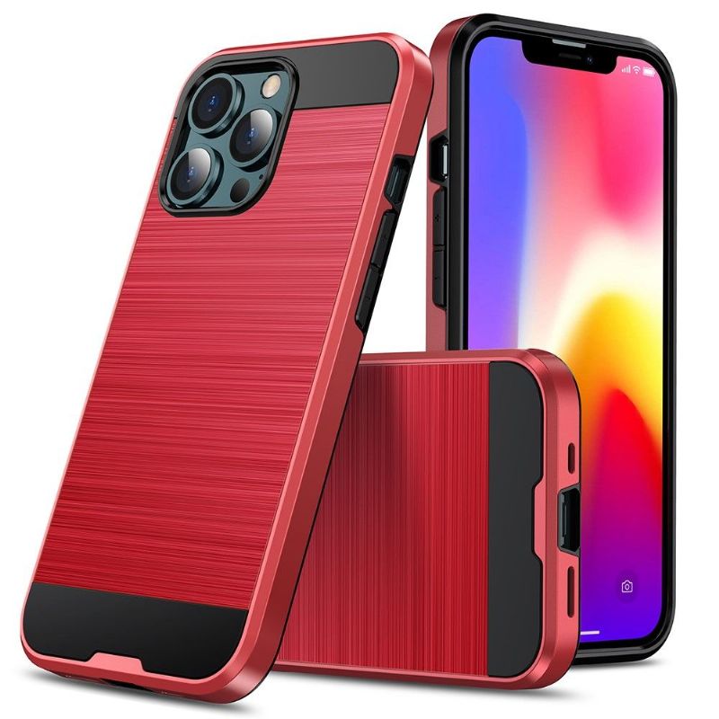 Coque iPhone 13 Pro Effet Métal Brossé