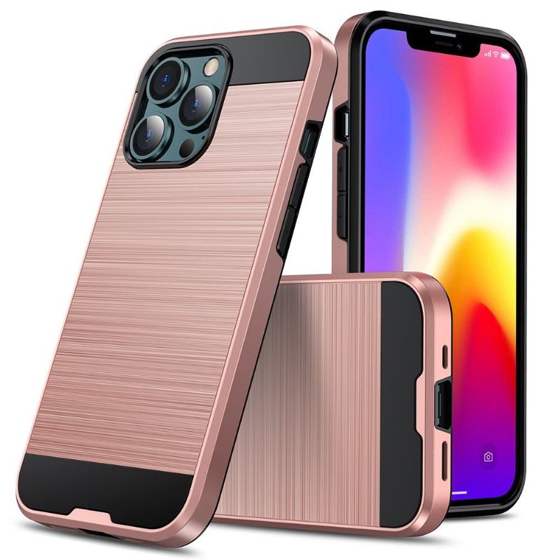 Coque iPhone 13 Pro Effet Métal Brossé