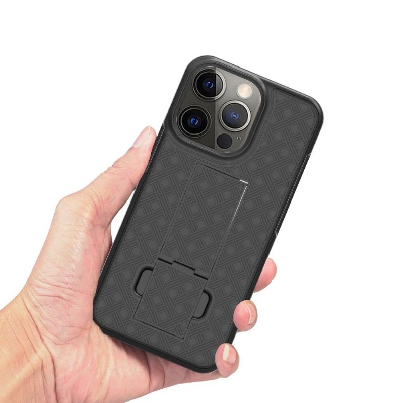 Coque iPhone 13 Pro intégrale avec clip ceinture