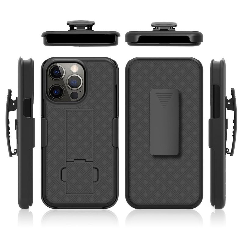 Coque iPhone 13 Pro intégrale avec clip ceinture