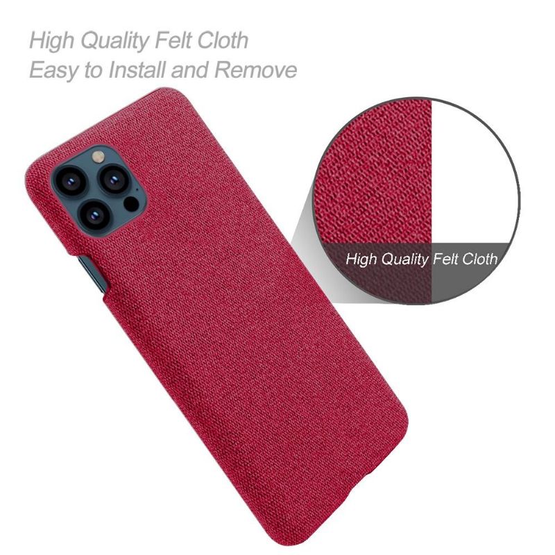 Coque iPhone 13 Pro revêtement tissu