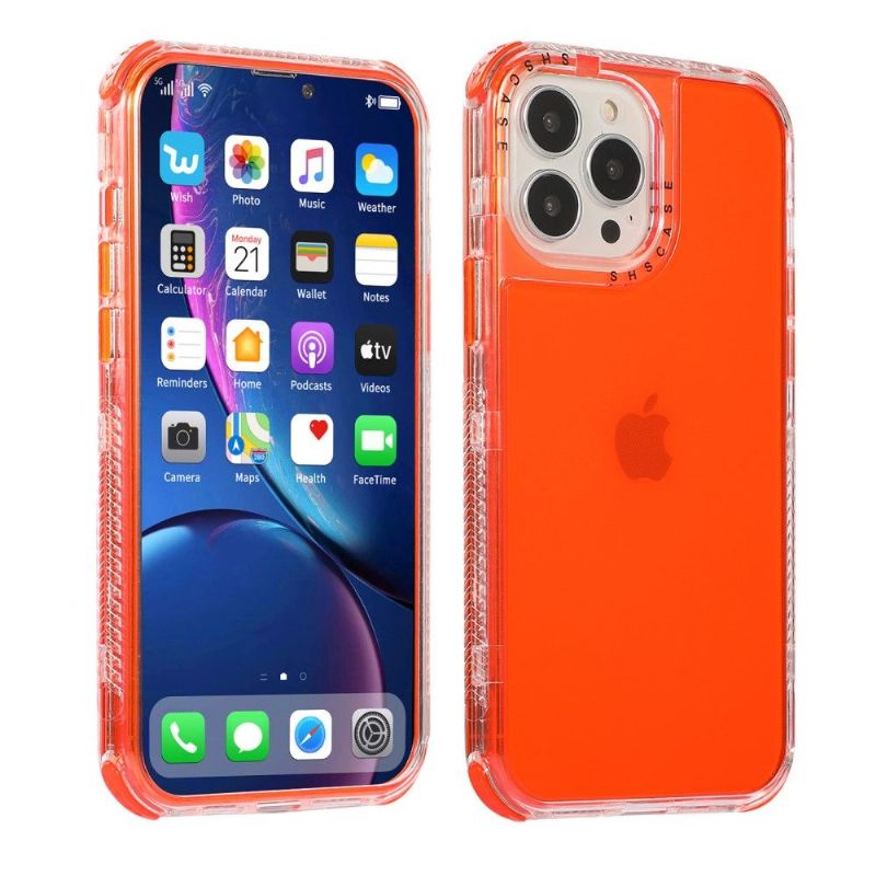 Coque iPhone 13 Pro semi transparent couleur