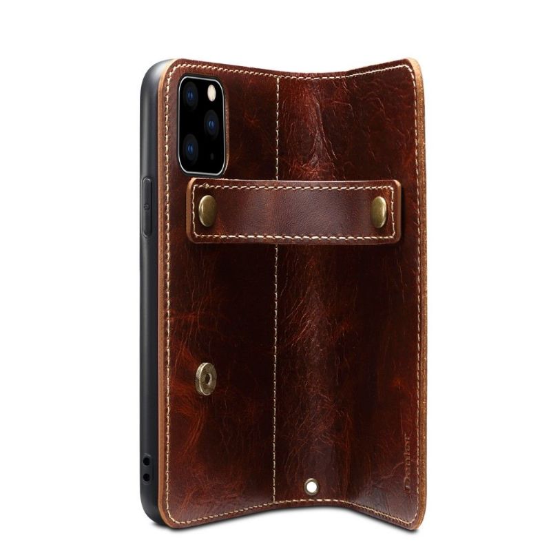 Housse iPhone 13 Pro DENIOR cuir vintage