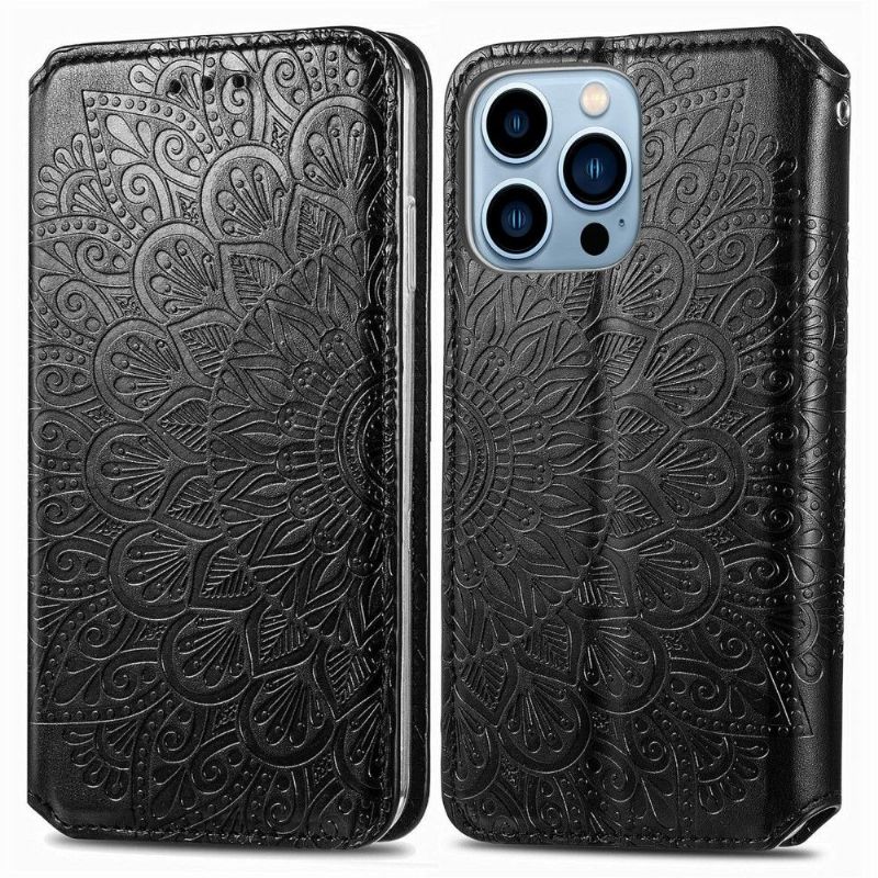 Housse iPhone 13 Pro Flip Chic Mandala