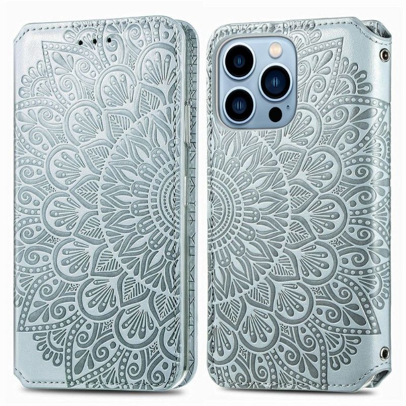 Housse iPhone 13 Pro Flip Chic Mandala