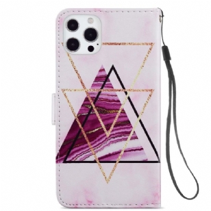 Housse iPhone 13 Pro Motifs Triangles