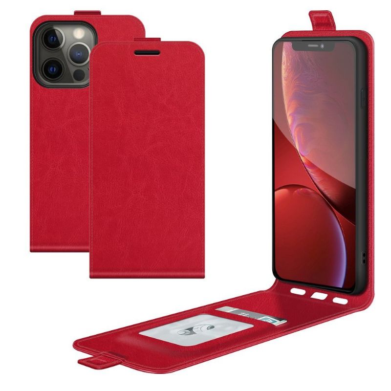 Housse iPhone 13 Pro simili cuir avec rabat vertical