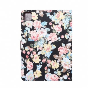 Housse iPad Air 10.9" (2020) Tissu Fleuries