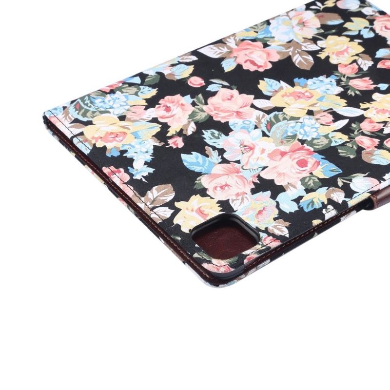 Housse iPad Air 10.9" (2020) Tissu Fleuries