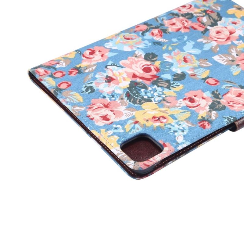 Housse iPad Air 10.9" (2020) Tissu Fleuries