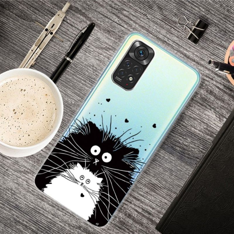 Coque Xiaomi Redmi Note 11 Pro 4G / 5G chats noir et blanc