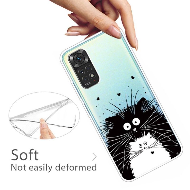 Coque Xiaomi Redmi Note 11 Pro 4G / 5G chats noir et blanc