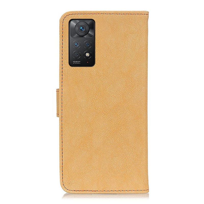 Housse Xiaomi Redmi Note 11 Pro 4G / 5G effet cuir rétro KHAZNEH