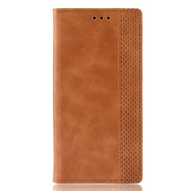 Flip Cover Realme X50 Effet Cuir Vintage Stylisé