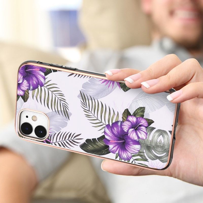 Coque iPhone 11 Fleurs Exotiques