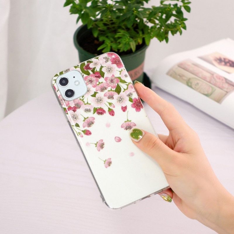 Coque iPhone 11 Fluorescente Fleurs