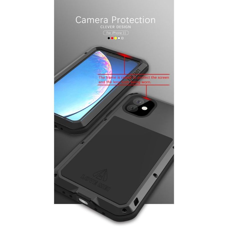 Coque iPhone 11 intégrale LOVE MEI Powerful Protectrice