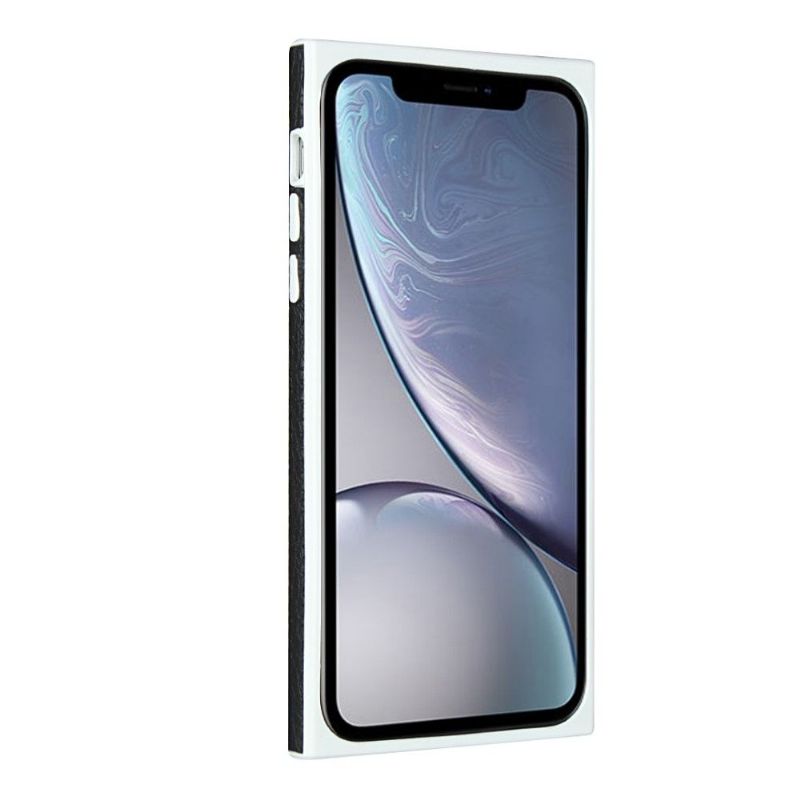 Coque iPhone XR Effet Cuir avec Lanière