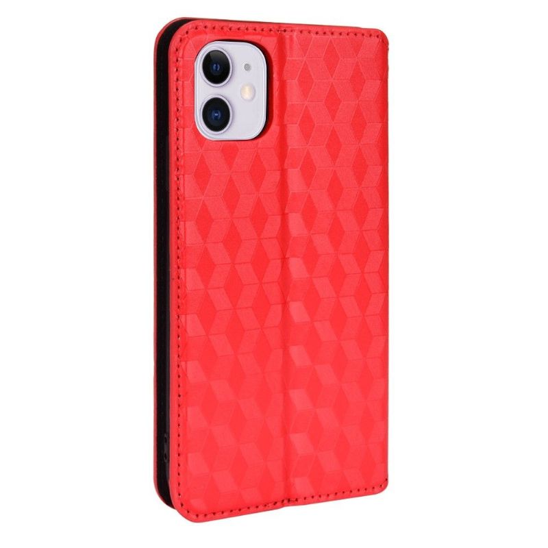 Housse iPhone 11 flip cover design géométrie