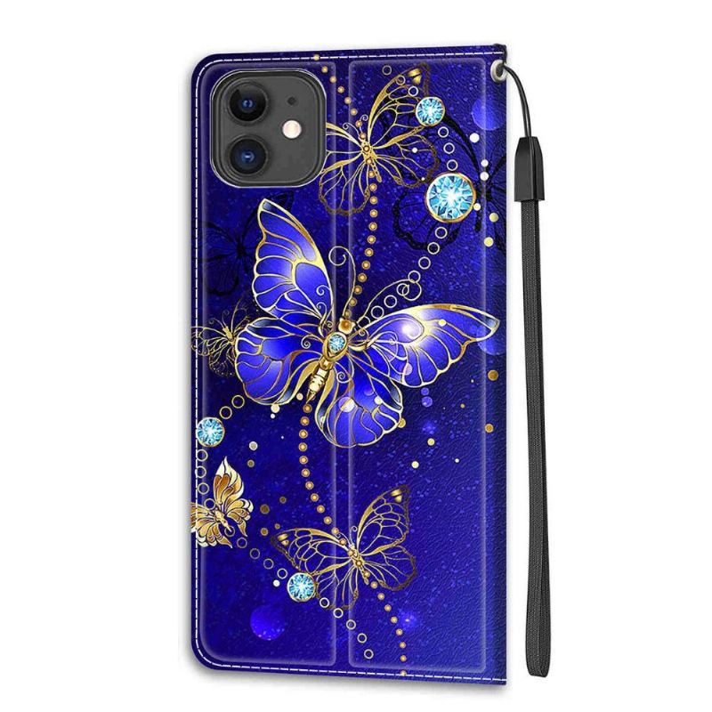 Housse iPhone 11 Papillon violet