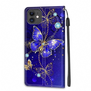 Housse iPhone 11 Papillon violet