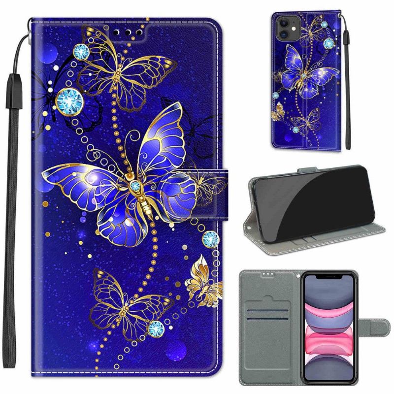 Housse iPhone 11 Papillon violet