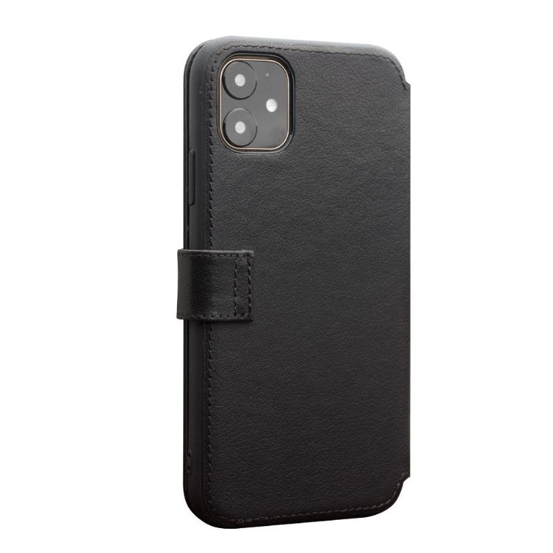 iPhone 11 - Coque avec rabat cuir véritable