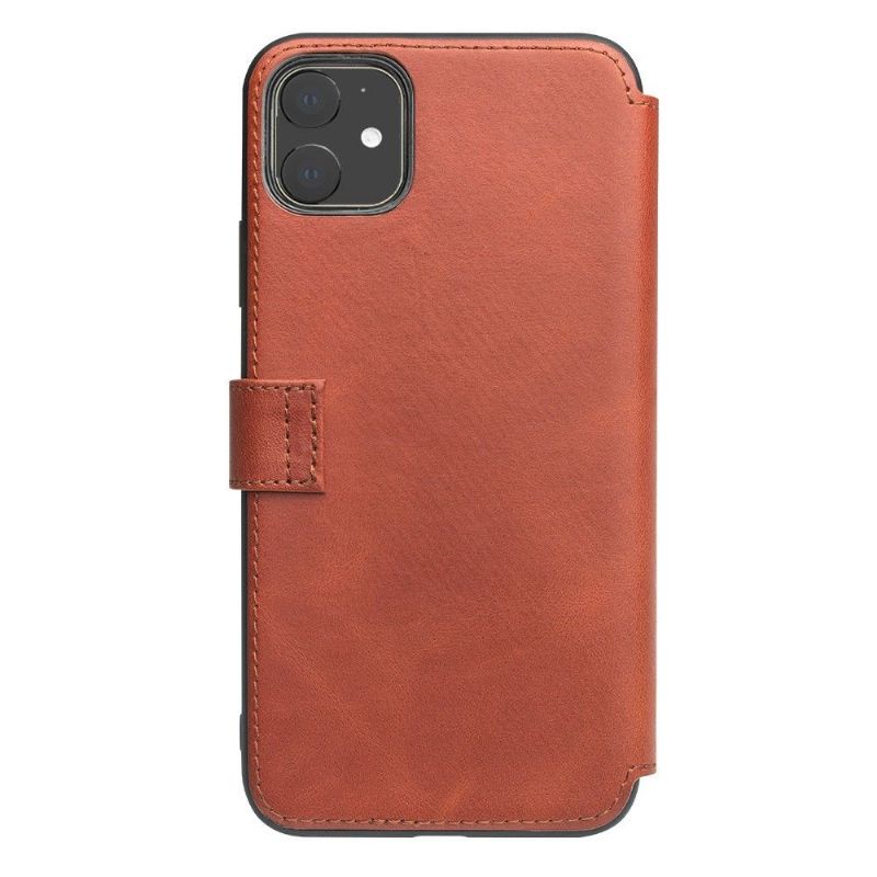 iPhone 11 - Coque avec rabat cuir véritable