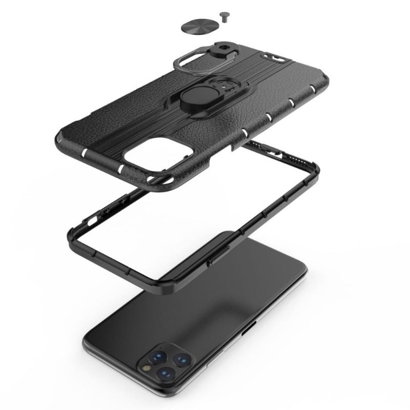 iPhone 11 - Coque effet cuir avec support intégré